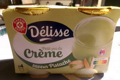 Petit pot de Crème saveur Pistache front packaging