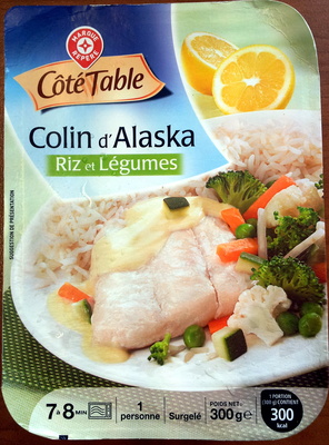 Colin d'Alaska Riz et Légumes, Surgelé