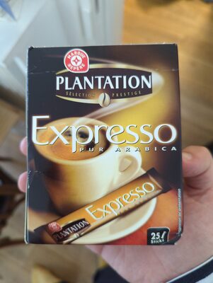 Café soluble atomisé expresso, 25 sticks front packaging