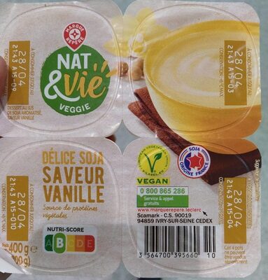 Nat & vie Vanille front packaging