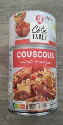 Couscous volaille et merguez front packaging
