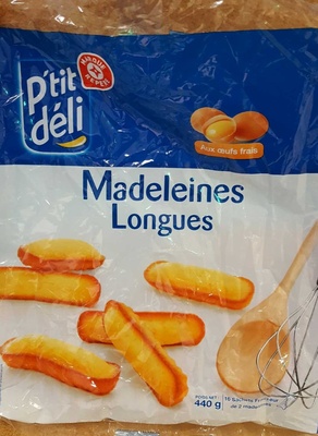 Madeleines longues front packaging