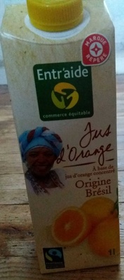 Jus d'orange du Brésil abc Max Havelaar front packaging