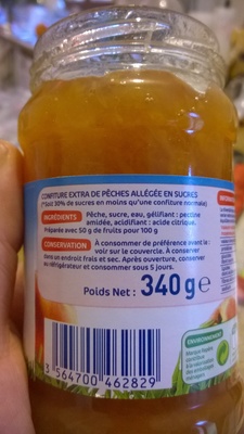 Les Allégées en sucres - Pêche