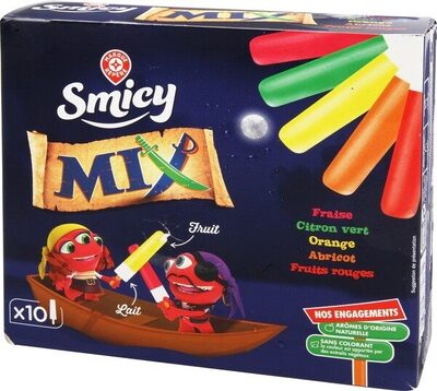 Bâtonnets mix lait et fruits x 10 front packaging