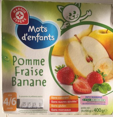 Pomme Fraise Banane front packaging