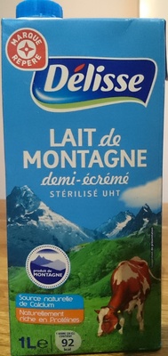 Lait de Montagne demi-écrémé