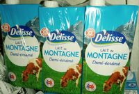 Lait de montagne demi-écrémé brique