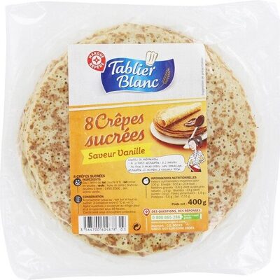Crêpes sucrées x 8 front packaging