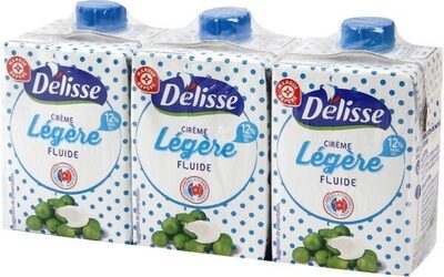 Crème légère fluide UHT 12 % Mat. Gr. front packaging