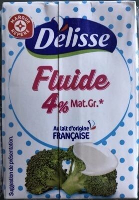 Spécialité laitière fluide UHT Fluide 4%mg front packaging