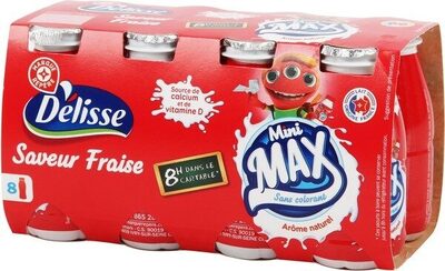 Mini max saveur fraise front packaging
