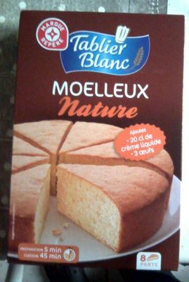 Préparation moelleux nature front packaging