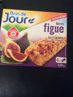 Barres céréales figue x 6 front packaging
