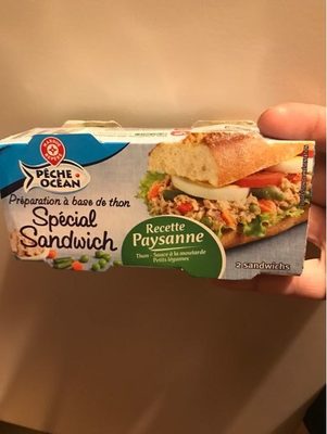 Préparation sandwich au thon recette paysanne front packaging