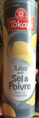 Tuiles goût sel poivre tube front packaging
