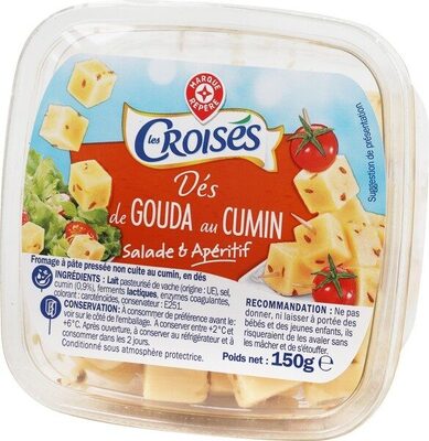 Dés de gouda au cumin 30% Mat. Gr. front packaging