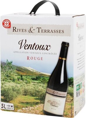 Ventoux rouge A.O.C. - Bag-in-Box® front packaging