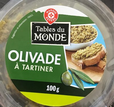 Olivade verte à tartiner front packaging