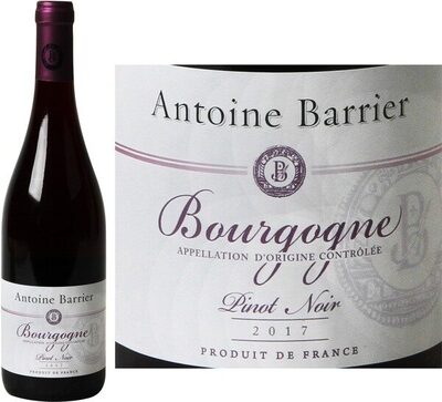 Bourgogne pinot noir A.O.C. 2016