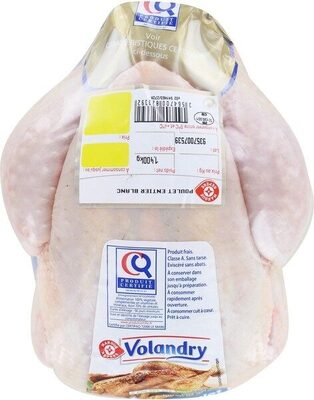 Poulet entier blanc certifié