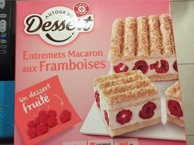 Entremets macaron aux frambroises