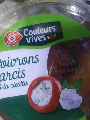 Trio de poivrons farcis à la ricotta front packaging