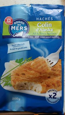 Hachés de colin citron ail et fines herbes