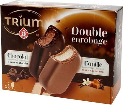 Mini trium vanille ou chocolat double enrobage x 6 front packaging