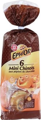 Mini chinois aux pépites de chocolat x 6 front packaging