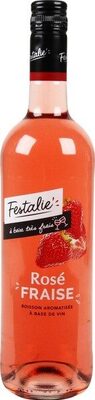 Boisson à base de vin rosé fraise 8% vol.