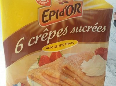 Crêpes sucrées surgelées x 6