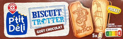 Biscuit Trotter goût chocolat front packaging
