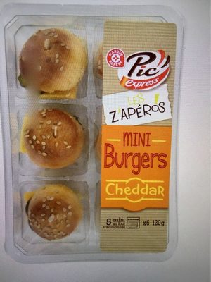 Mini burgers cheddar front packaging