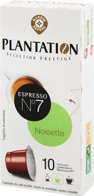 Capsules de café noisette x 10 front packaging
