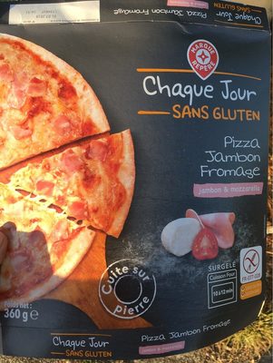Pizza jambon fromage sans gluten