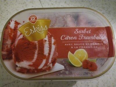 Vrac sorbet citron framboise front packaging