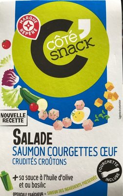 Salade de saumon, courgettes et oeufs