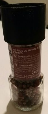 Moulin 5 baies - flacon ingredients label