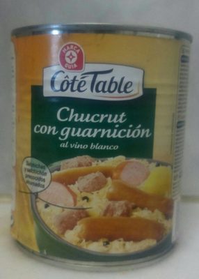 Chucrut con guarnición front packaging