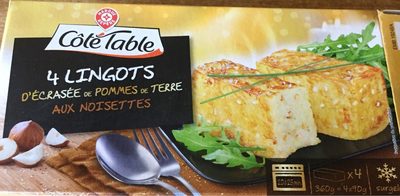 Lingots d'ecrasée de pommes de terre aux nousettes