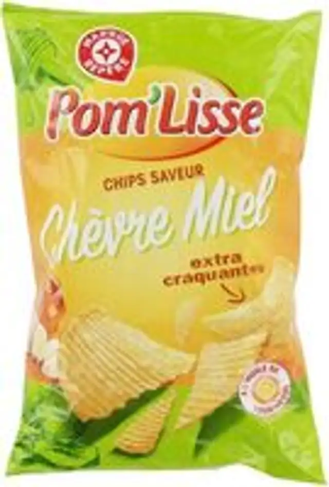 Chips ondulées saveur chèvre miel extra craquantes