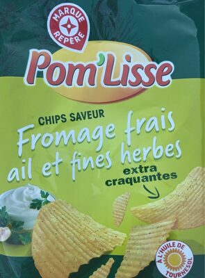 Chips saveur fromage frais ail et fines herbes