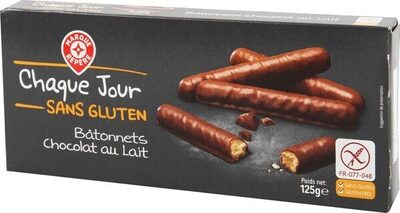 Bâtonnets chocolat au lait sans gluten