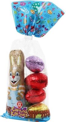 Chocolat au lait sachet mix lapin et oeuf
