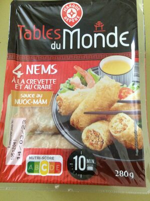 nems au crevette et au crabe