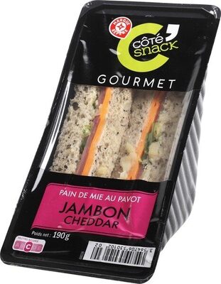 Sandwich Club Gourmet jambon cheddar