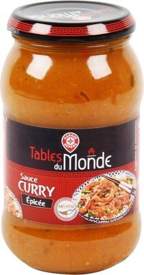 Sauce curry épicée front packaging