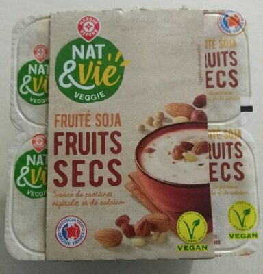 Fruité soja Fruits secs front packaging