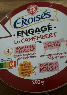 Camembert engagé front packaging